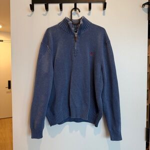Ralph Lauren Blue Half-Zip Sweater